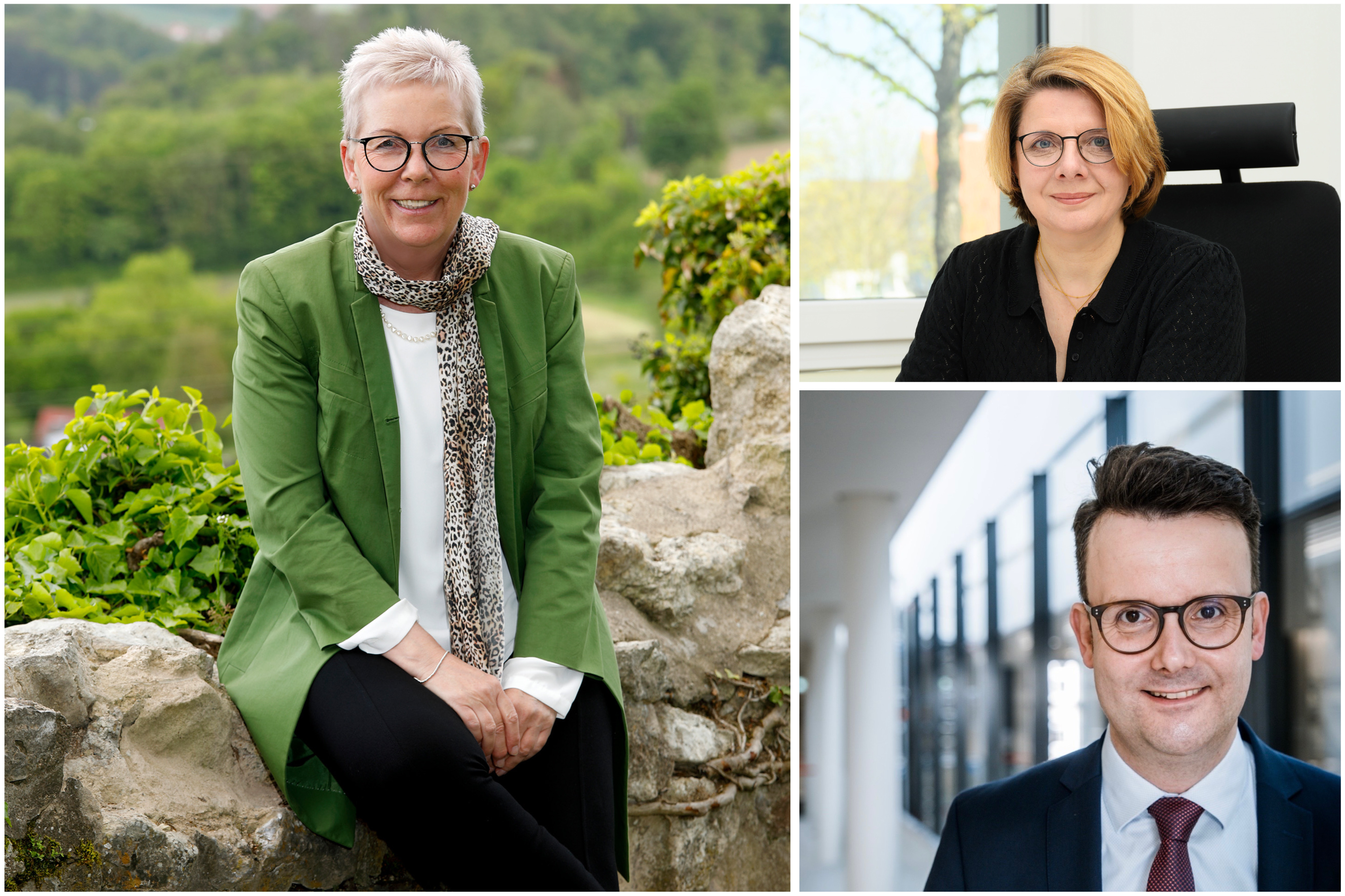 Frau Tappe-Rostalski (Vorsitzende CDU Kreistagsfraktion), Frau Pollok (Vorsitzende Bndnis 90/DIE GRNEN Kreistagsfraktion), Herr Grascha (Vorsitzender FDP Kreistagsfraktion)